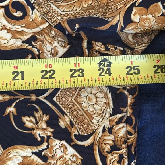 Versace Baroque Print Shirt - Black and Gold - Picture 11 of 14